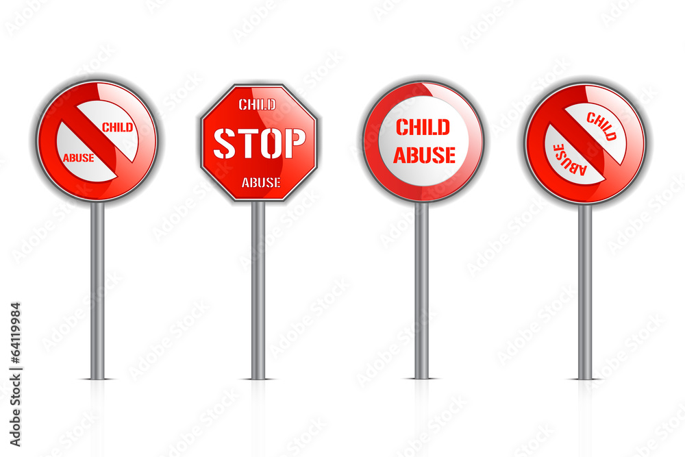 Illustration of child abuse warning signs Illustration of child abuse warning signs