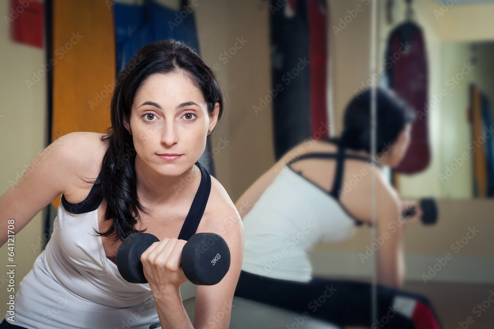 woman working out in the gym woman working out in the gym
