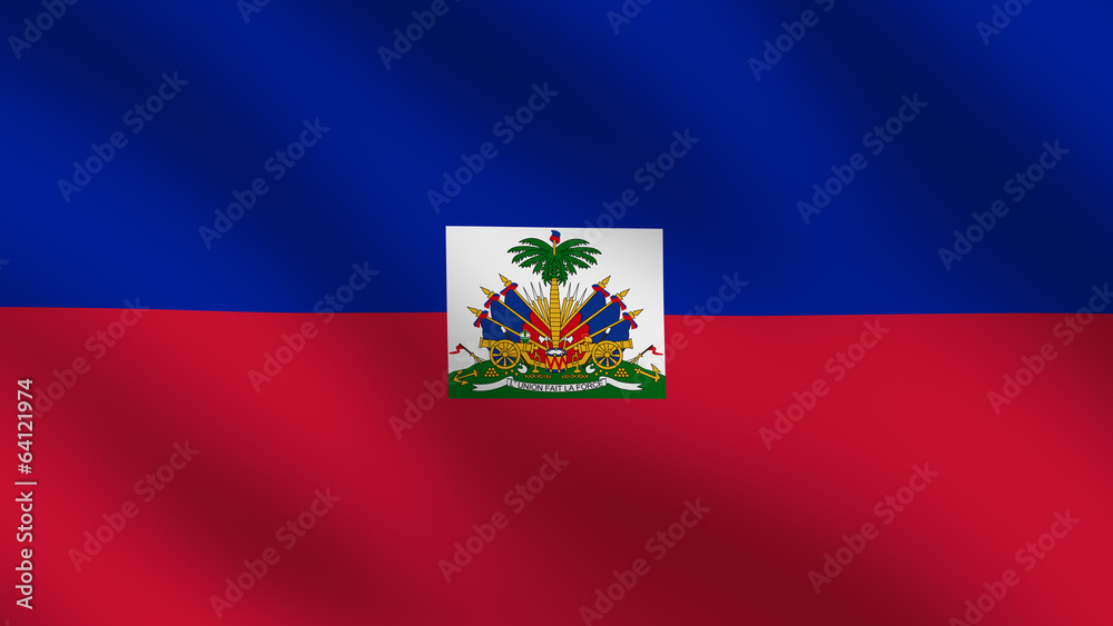 Naklejka premium Haiti flag
