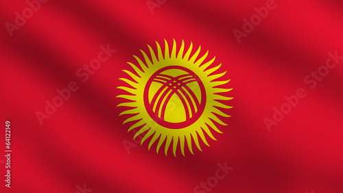 Kyrgyzstan Flag photo