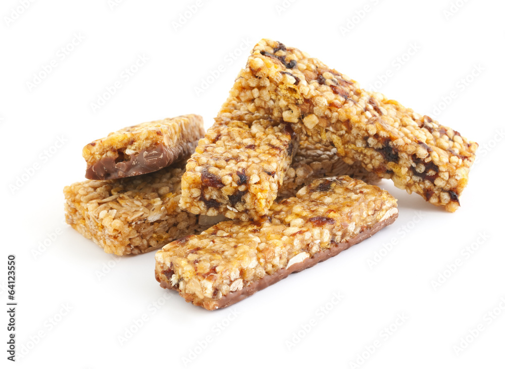 Heap of cereal bars