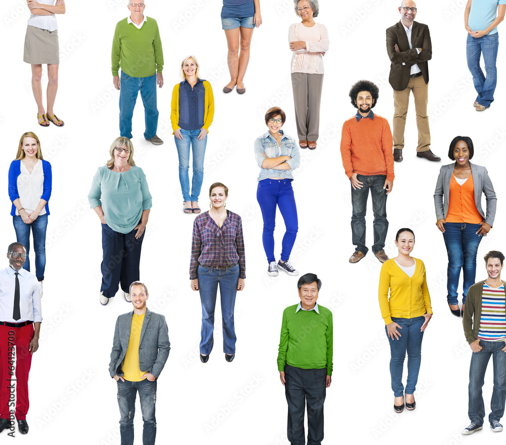 Group of Multiethnic Diverse Cheerful People Group of Multiethnic Diverse Cheerful People