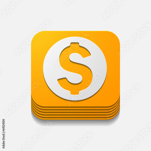 square button: money