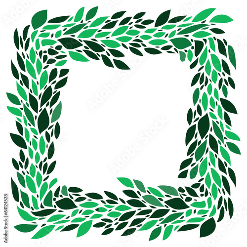 Green leaves fresh spring w...
