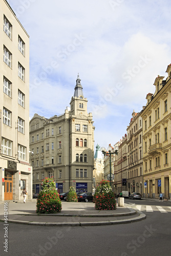 Architecture in the historical centre of Prague.
