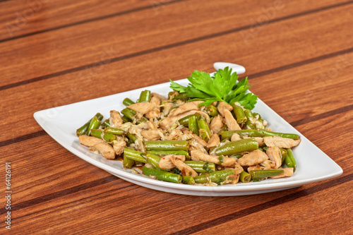Green beans with chicken