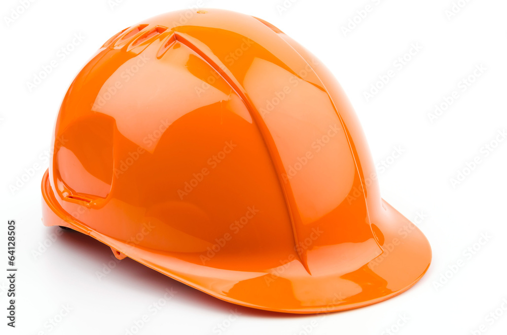 Isolated safety helmet hat