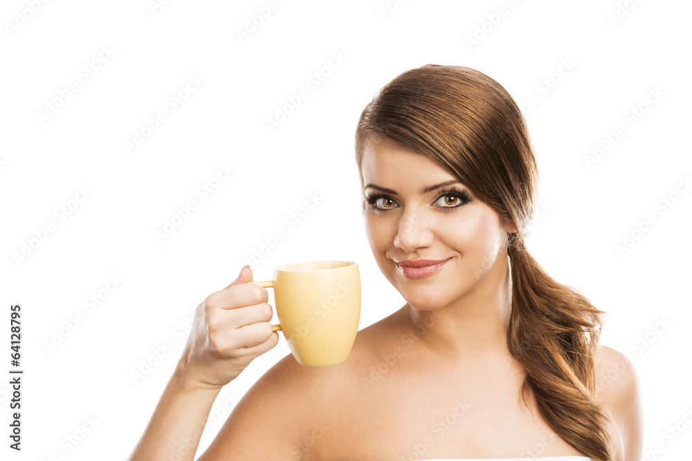 Woman with coffee Woman with coffee