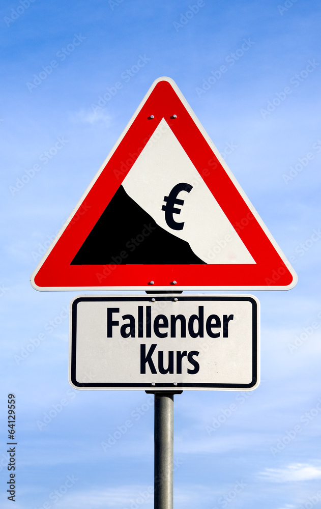 Fallender Eurokurs