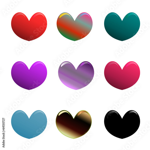Bunte Herzen