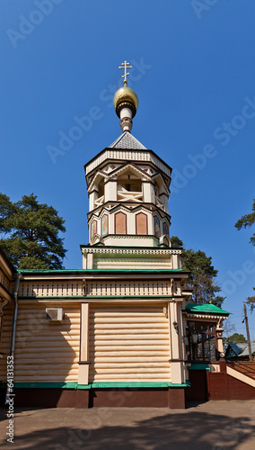Belfry of Trinity church  1897 . Udelnaya  Russia