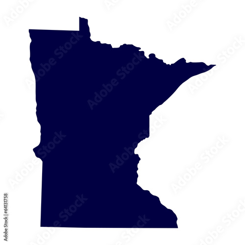 map of the U.S. state of Minnesota