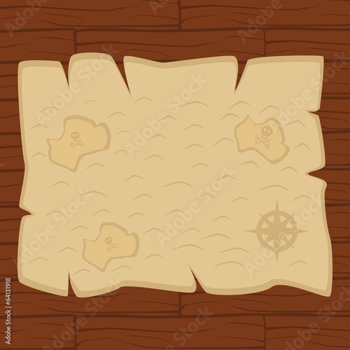 Old pirate map