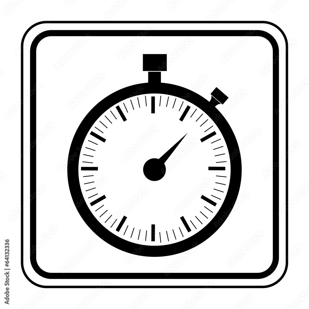 Obraz premium Logo chronomètre.