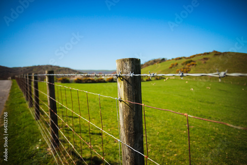 Fence in the country Tapéta, Fotótapéta