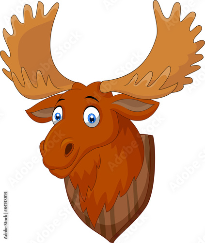 Moose head cartoon