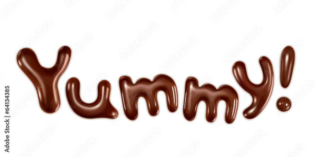 Yummy inscription Yummy inscription
