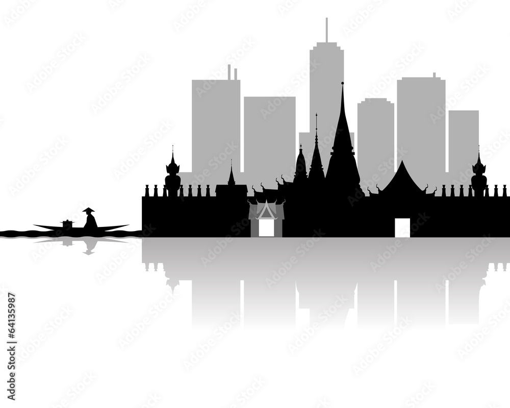Obraz premium Bangkok Silhouette