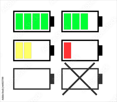Illustration of  battery charge level