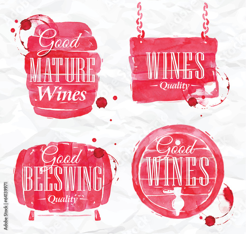 Watercolor Wine Cask
