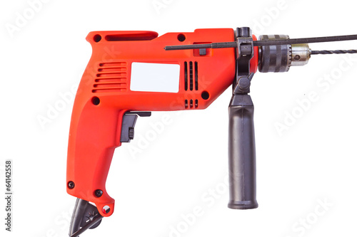 electric drill  perforator  isolate on white