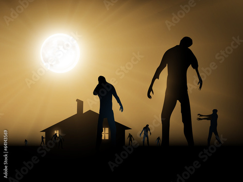 vector zombie illustration