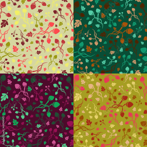Abstract Seamless pattern with floral background