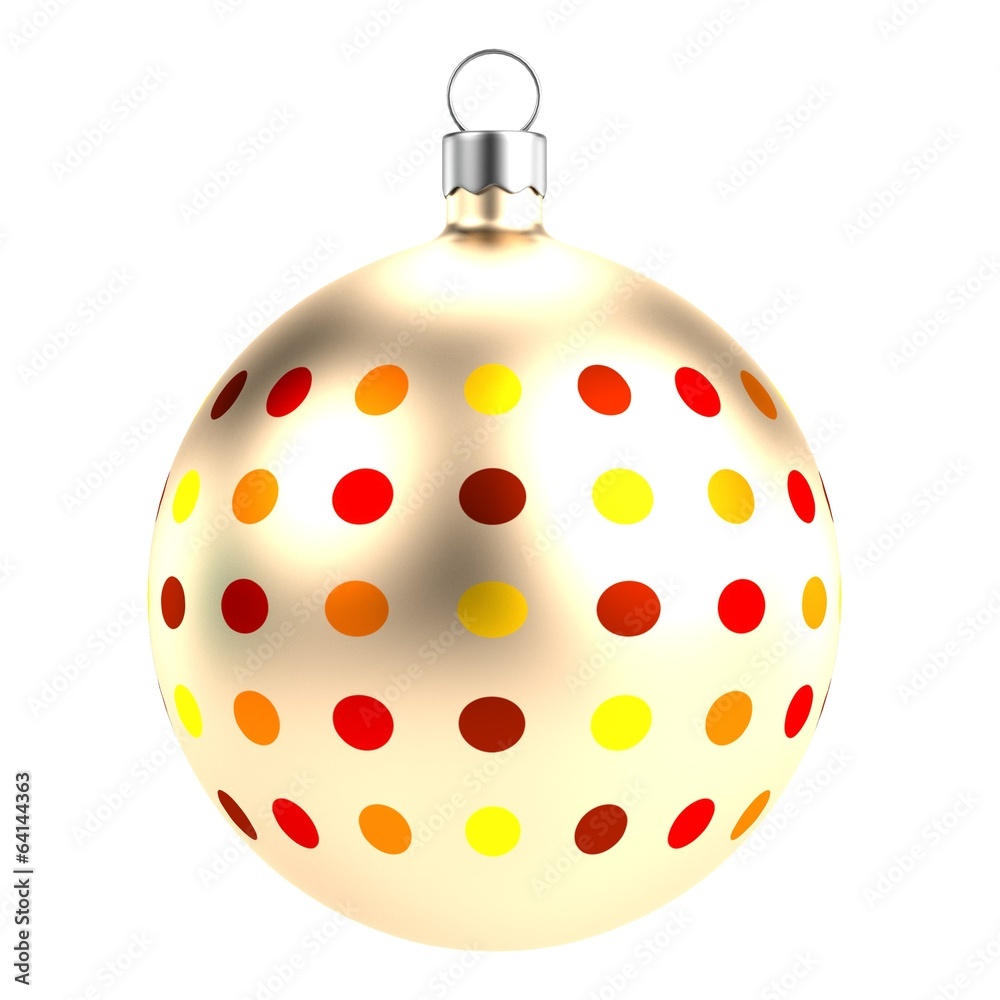 realistic 3d render of xmas ball realistic 3d render of xmas ball