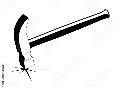 hammer beating on the surface