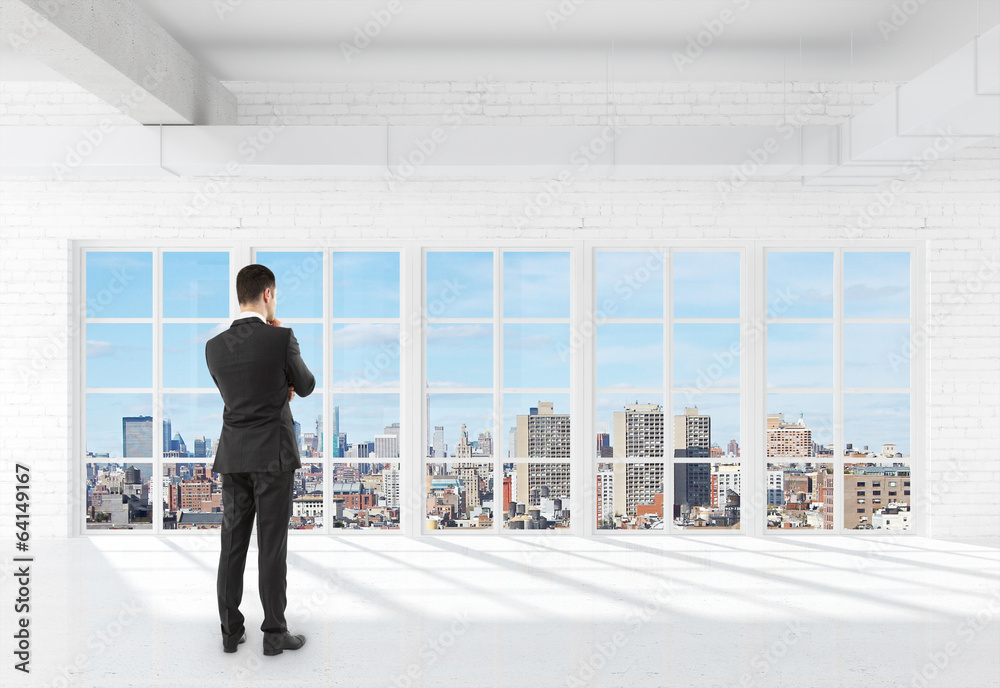 businessman in room businessman in room