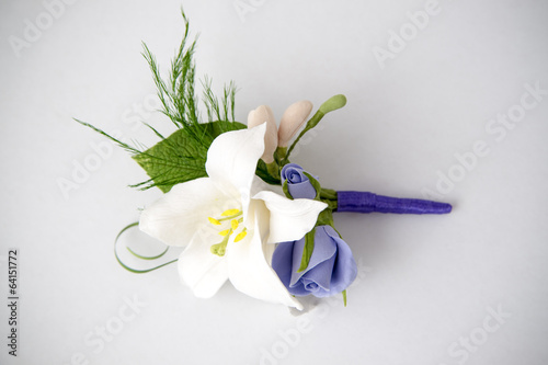 Fototapeta Naklejka Na Ścianę i Meble -  Colorful bouquet of flowers on a white background