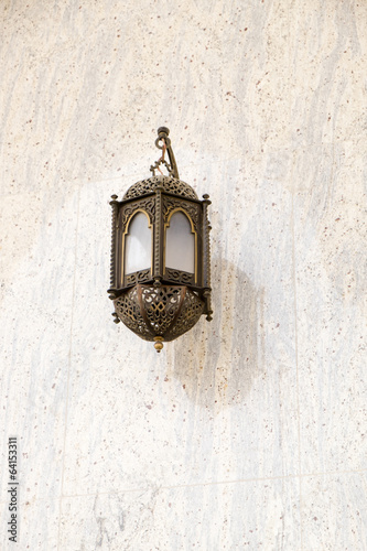 Tableau sur toile Outside Wall lamp