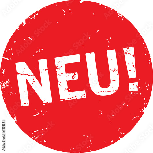 zerkratzter Button NEU! rot