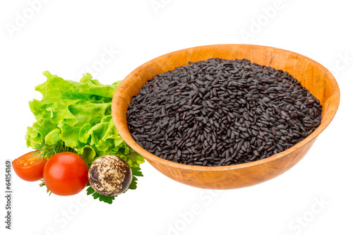 Black raw rice