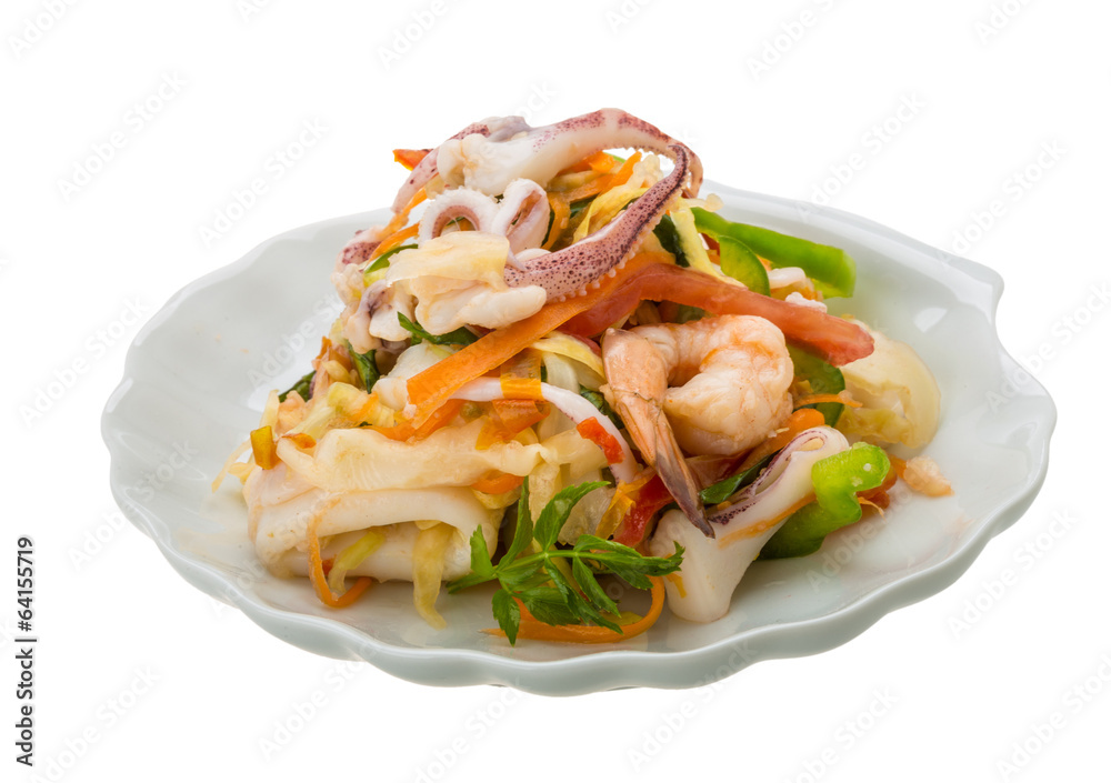 Asian seafood salad Asian seafood salad