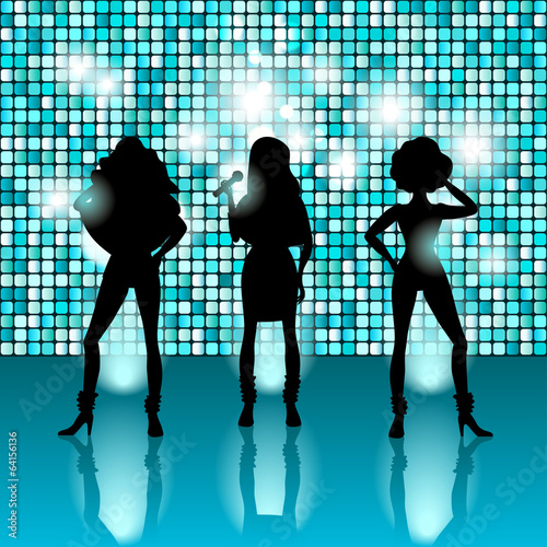 singing girls disco style