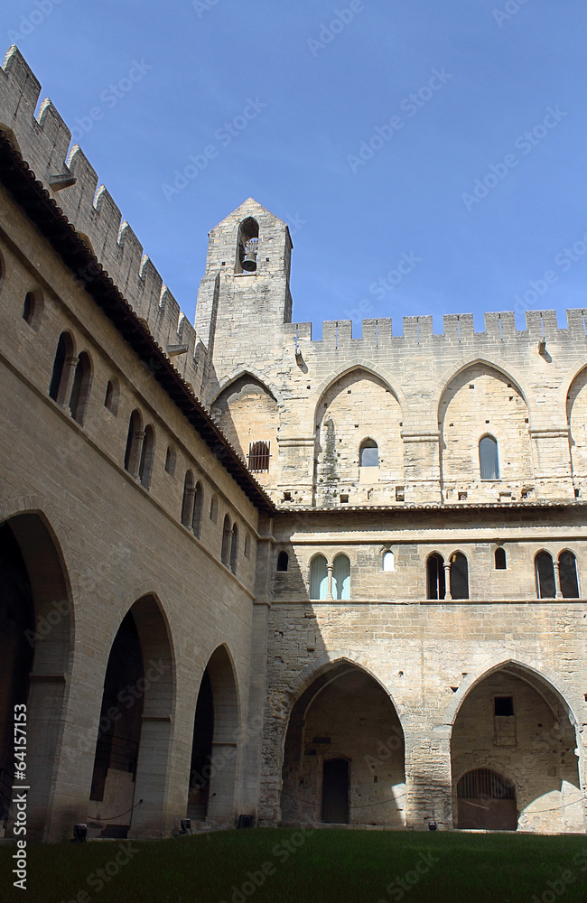 Palace of the popes (Palais des Papes) in Avignon