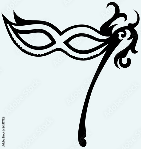 Mask for masquerade costumes isolated on background