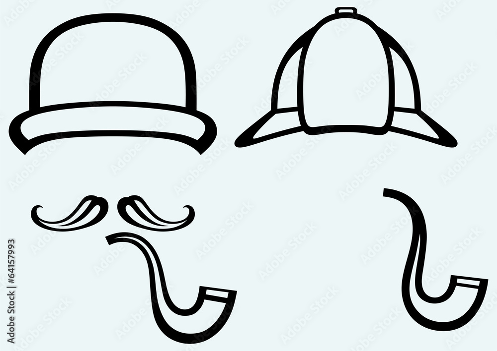 Obraz premium Sherlock Holmes. Icon Detective