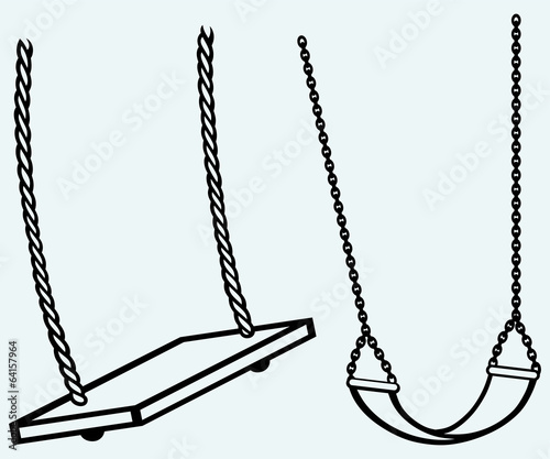 Garden swing hanging