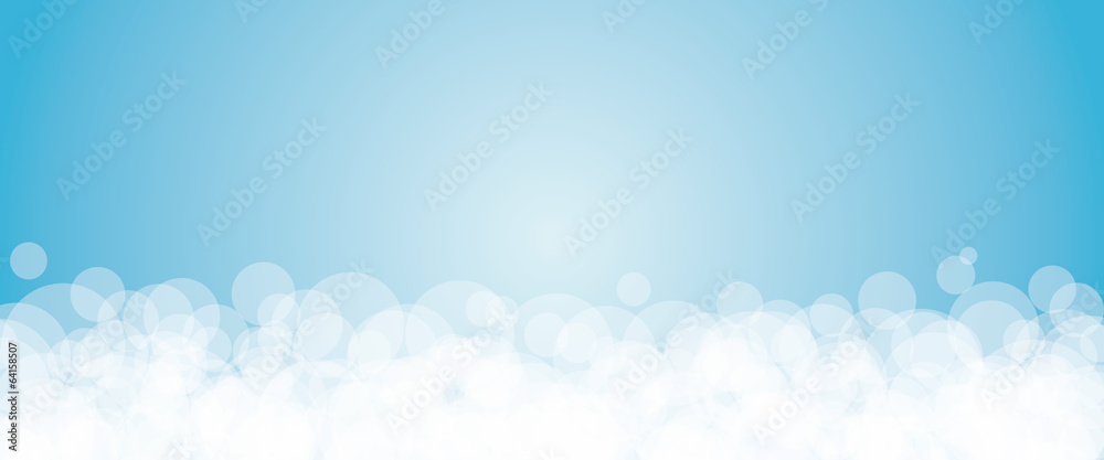 Banner azzurro a bolle Banner azzurro a bolle