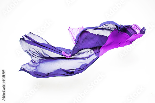 abstract purple fabric in motion