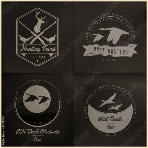 Wild animal badge collection