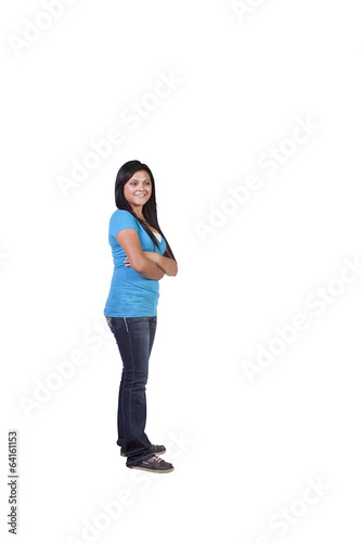 Cute Woman with her arms crossed