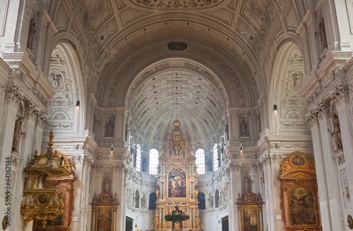 Interior of the St. Michael Church in Munich