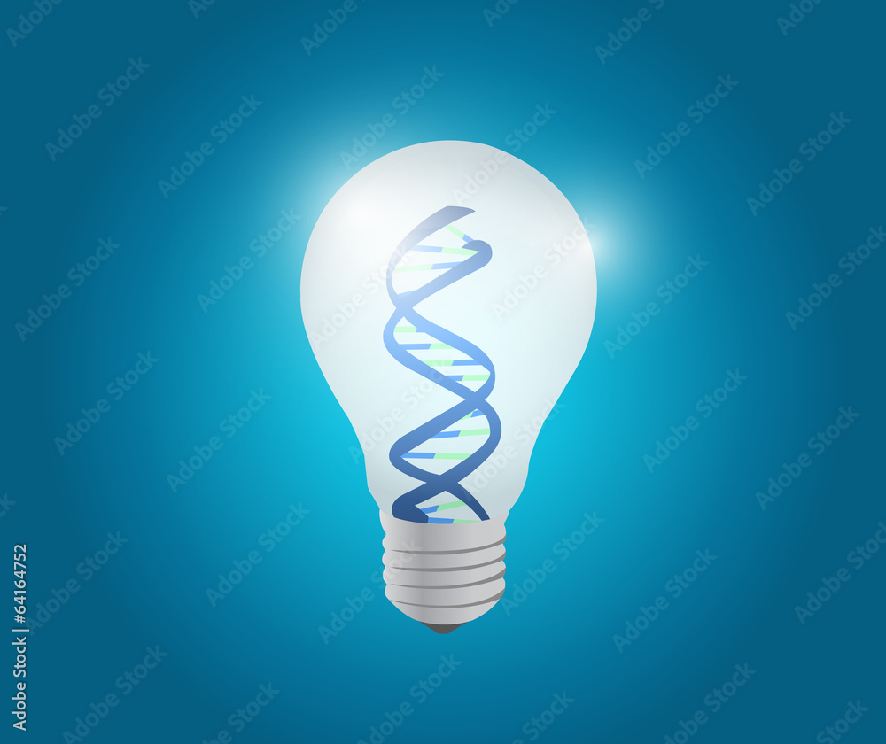 atom light bulb illustration design