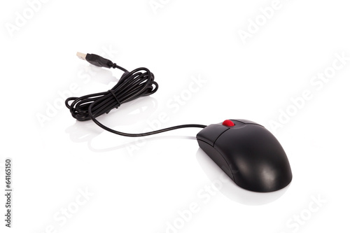 computer mouse on white background