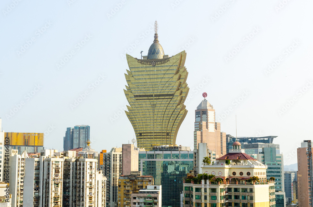 Obraz premium The Gran Lisboa Casino in Macau