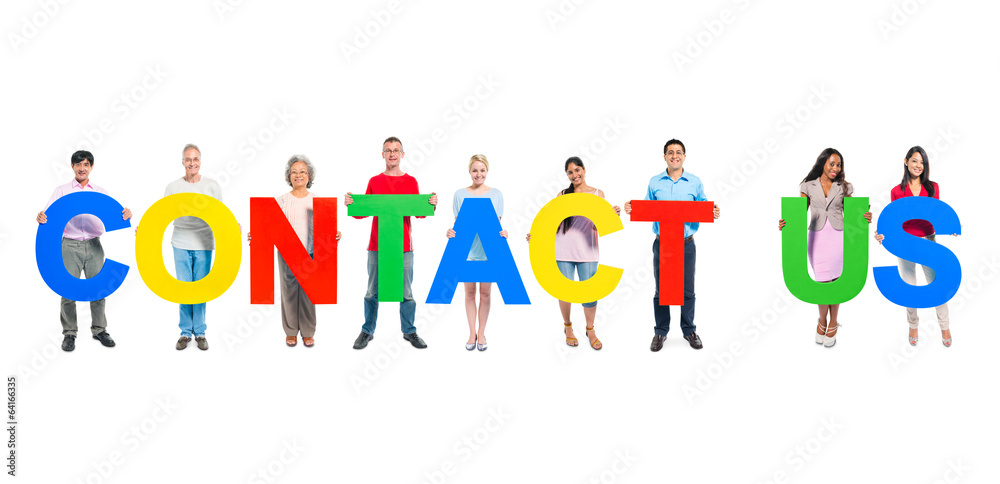 People Holding Word CONTACT US People Holding Word CONTACT US