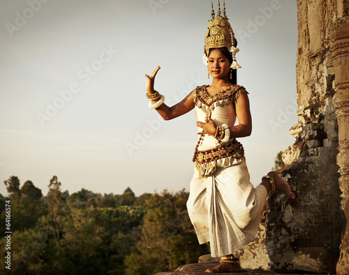 Aspara Dancers at Angkor Wat photo